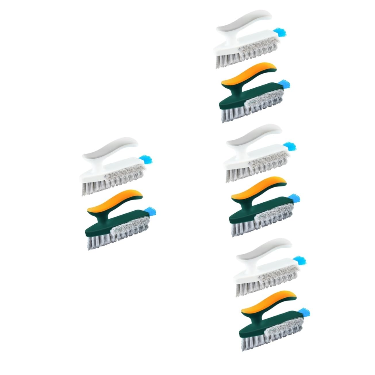 PRETYZOOM 8piezas Cepillo De Limpieza De Juntas y Grietas para Baño y Cocina Cepillo Reutilizable De Suelo y Azulejos Diseño Ergonómico y Esquinas
