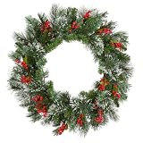 National Tree Company 24in Wintry Pine Flocked