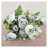 HAIJUNSM Künstliche Blumen Multicolor Tee Rosen Vasen für Dekoration Zubehör Gefälschte Daisy Kunststoff Blume Hochzeit Dekorative künstliche Blumen billig (Color : 3)