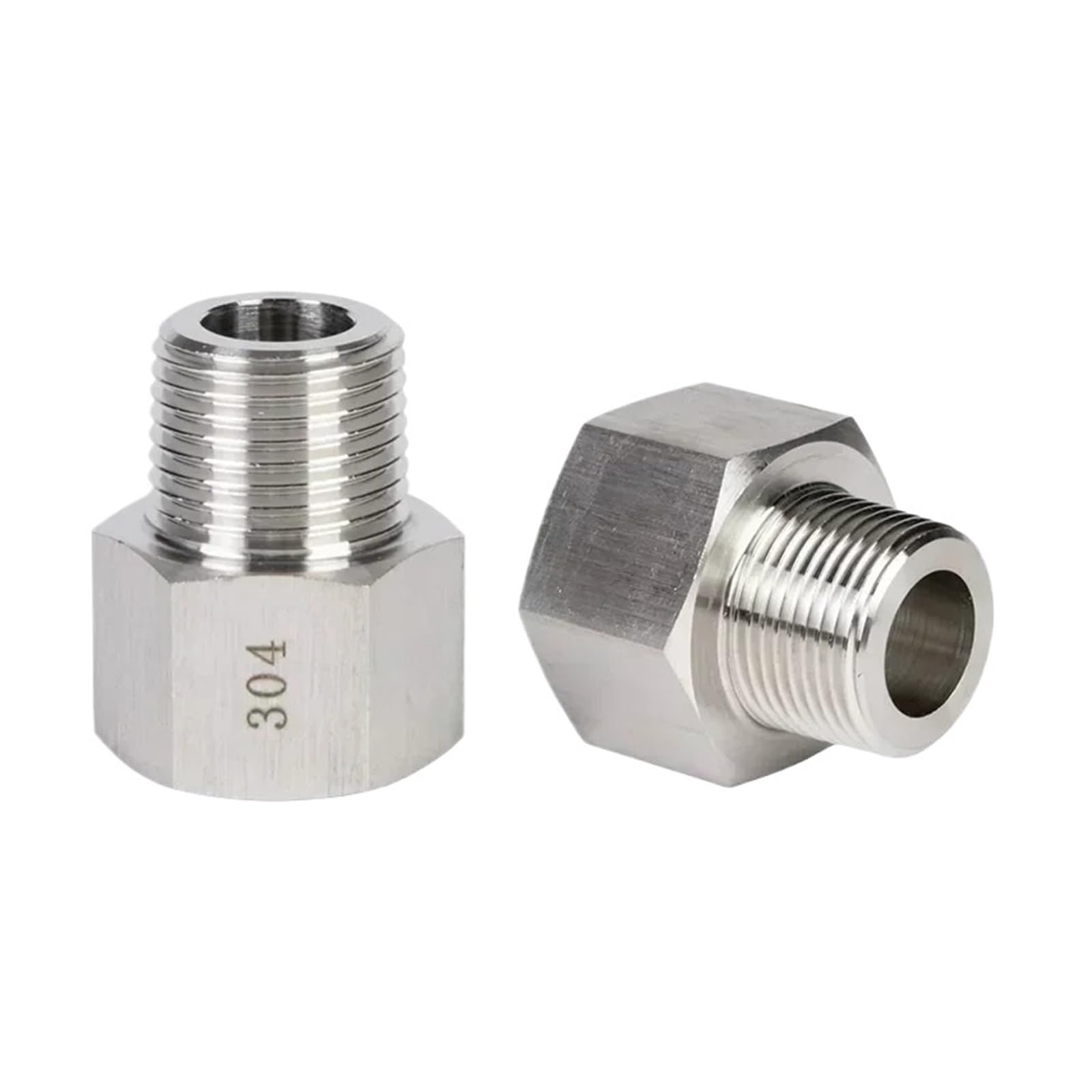 Złączka konwersyjna ze stali nierdzewnej M12 żeńska na męską M10 12 1/8" 1/4" 3/8" Tuleja redukcyjna sześciokątna ze stali nierdzewnej wysokociśnieniowa (M12 x 1,5 żeńska, M12 x 1 męska)