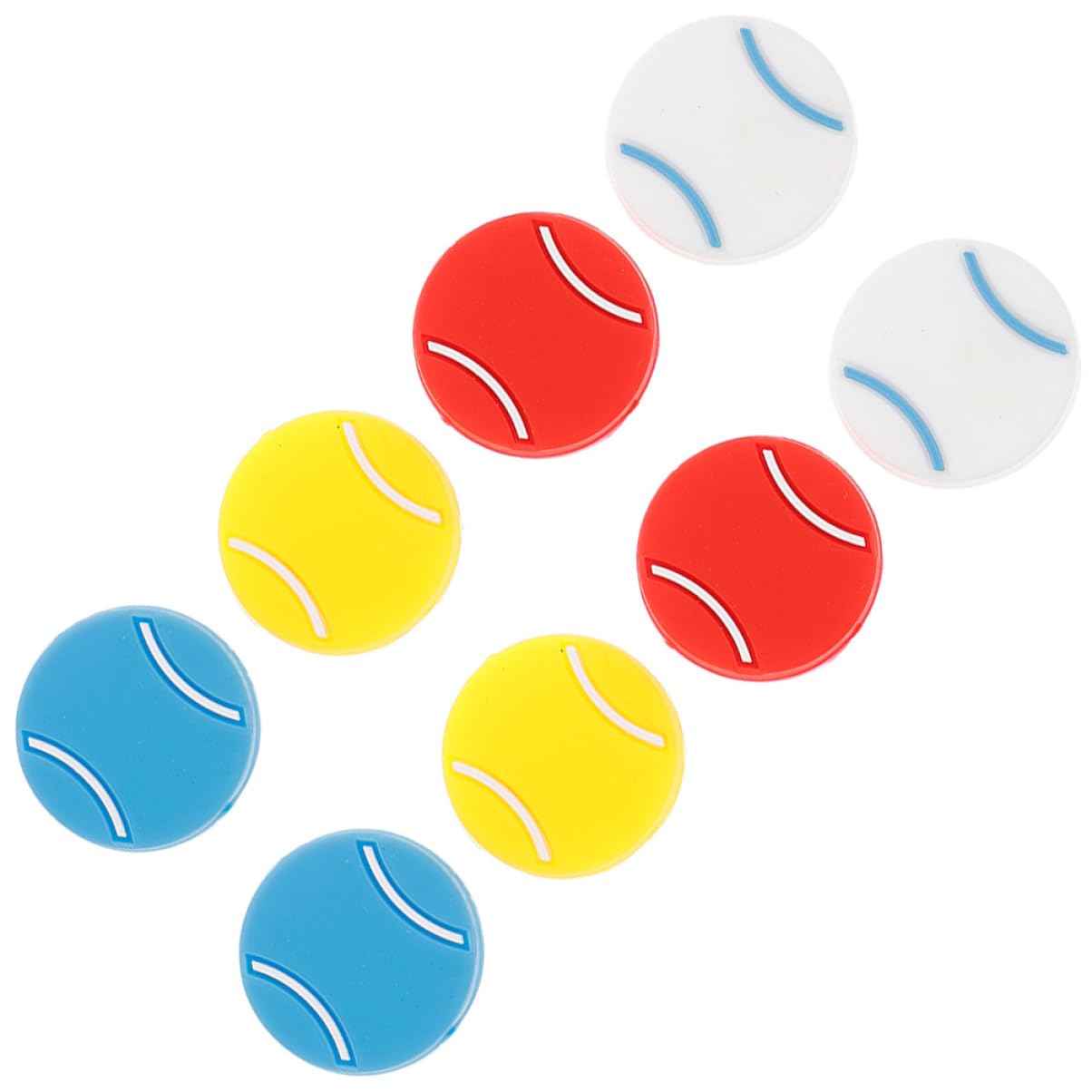 Abaodam 8Pcs Silicone Tennis Racket Dampers Vibrant Colors for Enhanced Control and Comfort Tennis Play Players