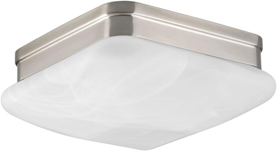 Progress Lighting P3490-09 Transitional Two Light Flush Mount from Appeal Collection in Pwt, Nckl, B/S, Slvr. Finish, Brushed Nickel