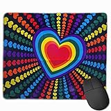 regenbogen herz tik tok Abmessungen: 240 mm x 200 mm x 3 mm (9,5 