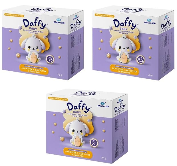 Daffy Baby Moisturizing Soap - 75gm Pack Of 3
