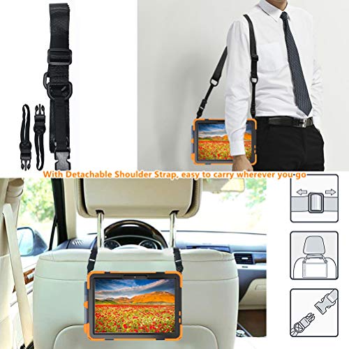 Sfulatdc Compatible with Surface Go Case,Shockproof Heavy Duty Rugged Full Body Cover with Strap and Kickstand for Microsoft Surface Go 4/3/2/1 Orange - Image 4