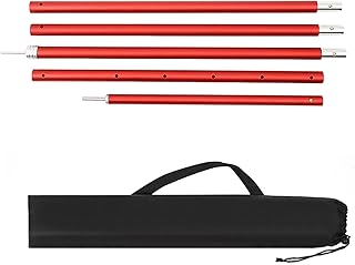 Postes de suporte de toldo de 2,9 M Postes de lona de alumínio dobráveis leves Suportes para armações de abrigo de toldo de dossel postes de suporte de toldo,postes de lona de alumínio,armações de toldo,suportes de toldo,postes de apoio para lona Red