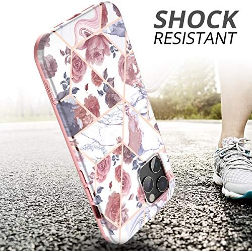 SURITCH Case for iPhone 12 Pro Max, [Built-in Screen Protector] 360 Full Body Protection Shockproof Rugged Bumper Protective Cover Compatible with iPhone 12 Pro Max 6.7 Inch (Rose)
