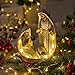 EPTUEGA Nativity Scene Indoor Christmas Decorations - 8 LED Lights Hand-Painted Nativity Figurines for Home Display Tabletop Shelf Decor