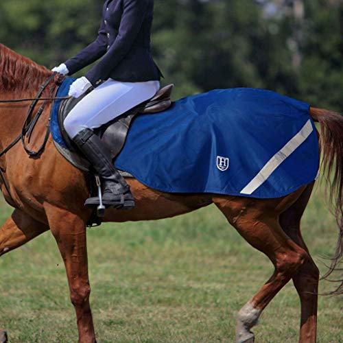Harrison Howard Climax Pferdetrainingsdecke Wasserdichtes Hi-Vis-Futter Wettkampfteppich Fleece Dunkelblau L Cover