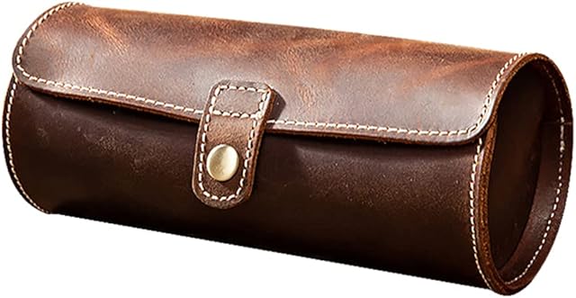 UKCOCO Watch Case- Portable Watch Roll Travel Case Storage Organizer and Display Chic Vintage Leather Watch Display Box1pc Portable Watch Roll Travel Case Chic Vintage Leather Watch Display Box