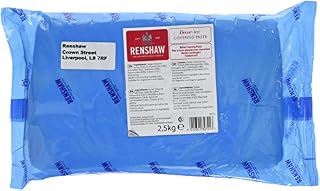 Renshaw Covering Paste Roll Out Fondant Icing for Cake Decorating - 2.5kg White