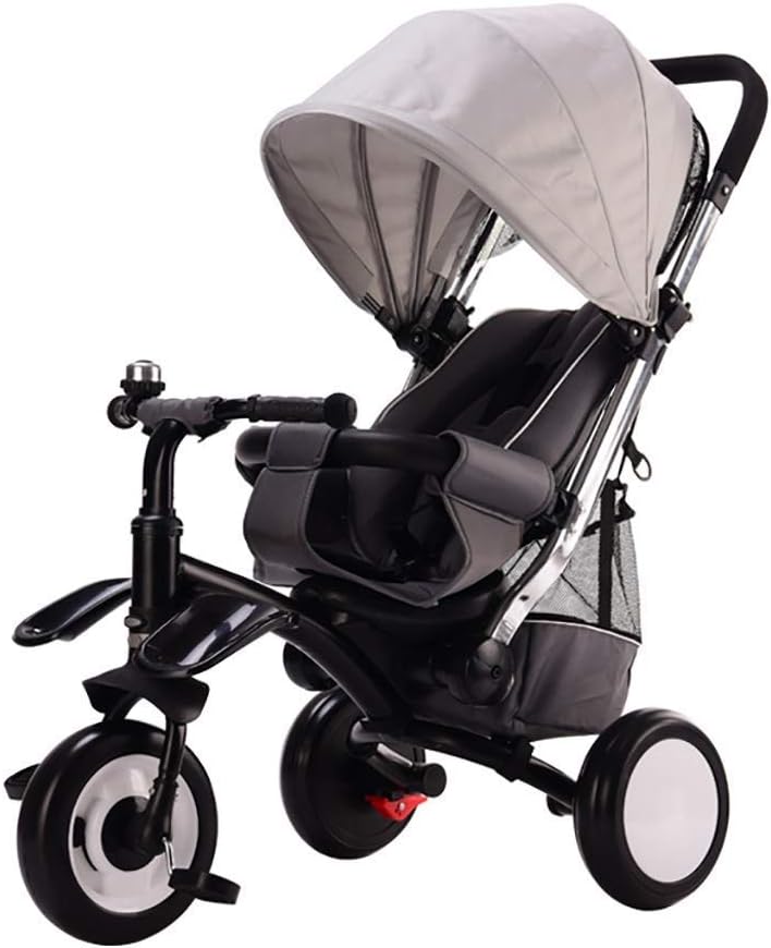 Tricycle Trike, Multifunctional 3-in-1 Tricycle for Kids, Airless Outdoor Tricycle Wheel for 3-6 Years Old Babies, 3 Colors, 50x78x100cm (Color: Gray)