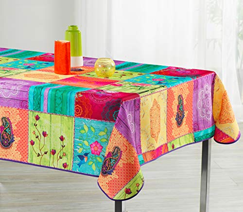 Nappe antitache Couleurs de printemps Idéale comme décoration 350 x 150 cm