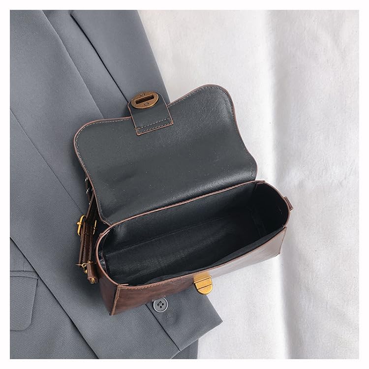 Shoulder Bags for Women PU Leather Single Shoulder Handbag Retro Clutch Purse Small Crossbody Bags Hobo Purses3