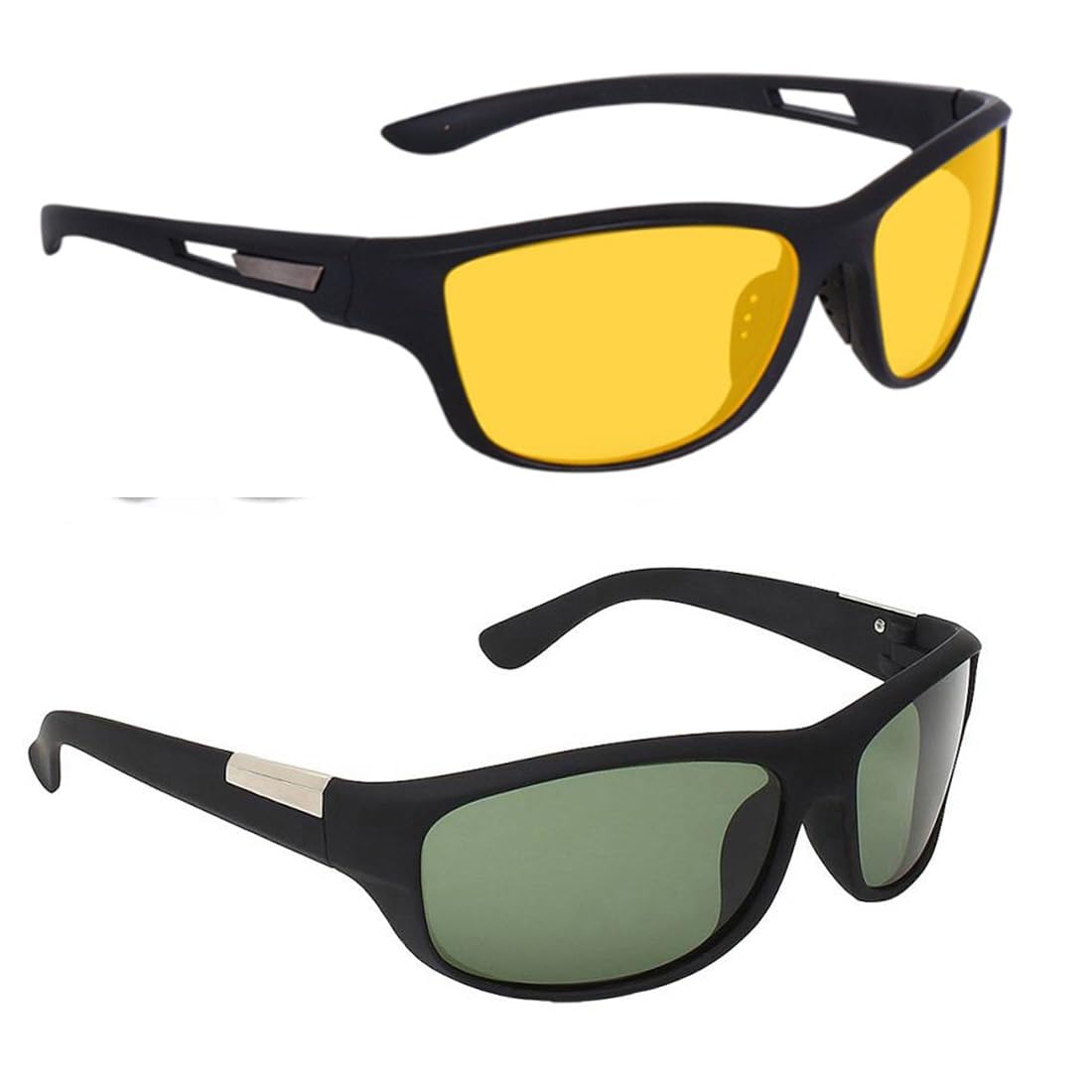 Night Driving HD Vision Glasses & Day Sunglass for Men & Women | Full-Rim Cover Eyewear for Driving, Cycling, Sports | Lightweight Flexible Optical Frame for All-Day Comfort -ND-3-image-47