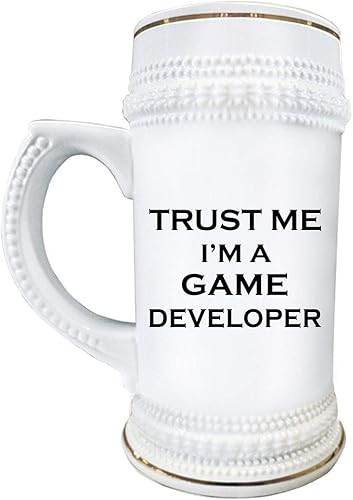 Miniatura 1 de Im a Game Developer Designer Beer Stein Mug 22oz Ceramic Novelty Drinkware - Cute Gifts Idea for Video Gaming Design Dev Team Development Funny Gag