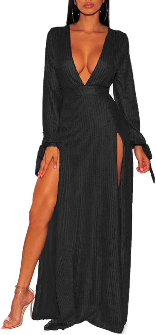 Split long maxi dress Clearance