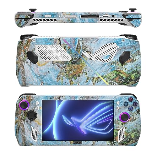 Image of MightySkins Glossy Glitter Skin Compatible with Asus ROG Ally - Island Swirl | Protective, Durable High-Gloss Glitter Finish | Easy to Apply