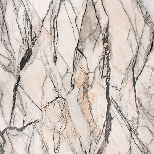 Image of Self Adhesive Gloss Vinyl Wrap Film, High Gloss Marble Furniture Film Wallpaper (12 * 48 inch)