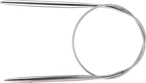 Miniatura 8 de Juego de agujas de tejer circulares, 11 agujas de tejer intercambiables de acero, herramienta de tejido de ganchillo con bolsa de almacenamiento