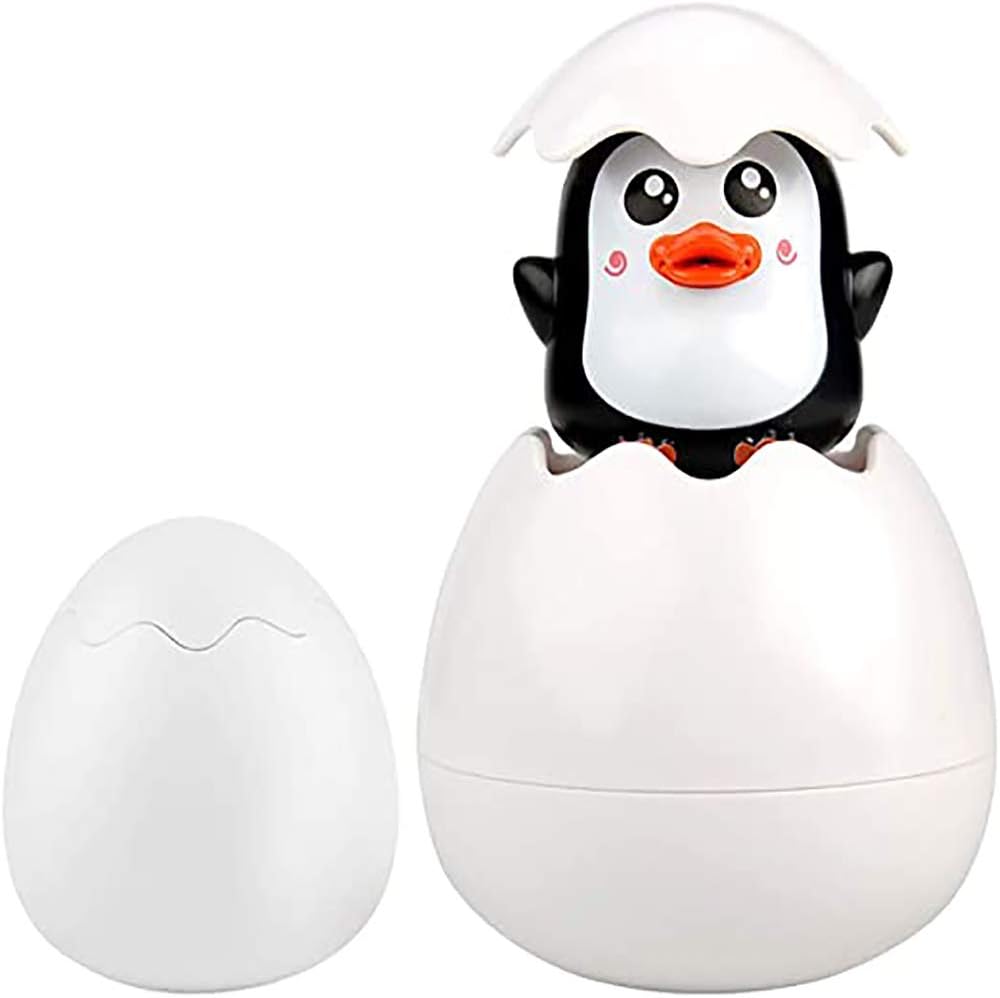 Fesap8DuOh Sensory Touch Baby Bath Toys Multiple Textured Baby Balls with Hidden Penguin Bath Education Toy(Penguin)