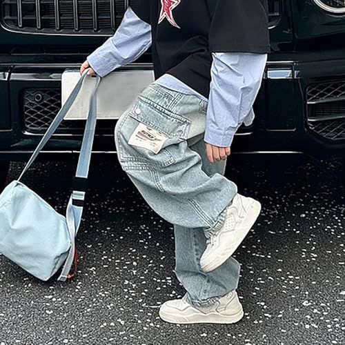 Pantalones de carga duraderos de mezclilla para niños sin roturas 5