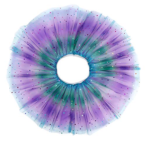 Girls Tutu 2 Pack Tutus For Girls Rainbow Tutu Princess Tutu Ballet Tutu Toddler Tutu Skirt For 2-6 Years, Rose+Purple #TOP2