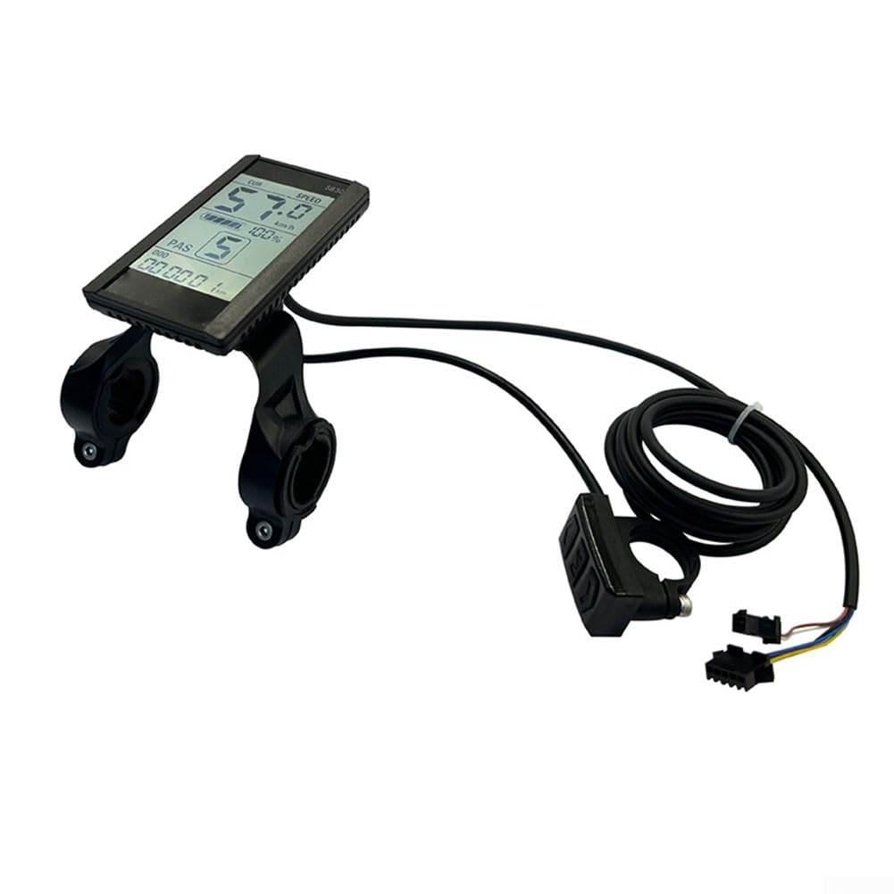 JN LCD-S830 Écran LCD pour vélo électrique, compteur de vitesse de vélo, compteur kilométrique SM E-Bike 5 broches 24 V 36 V 48 V