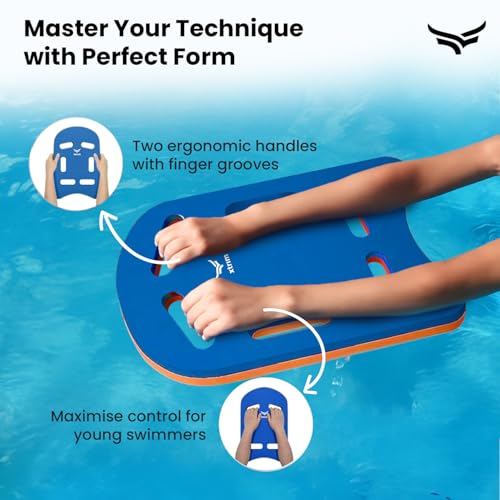 Image of VFK by Xtrim 25mm Extra Thick Swimming Kick Board, Swimming Floater for Adults & Kids, Kickboard for Beginners Training, Swim Float Pad with All Holding Angles, Equipment for Swimmers