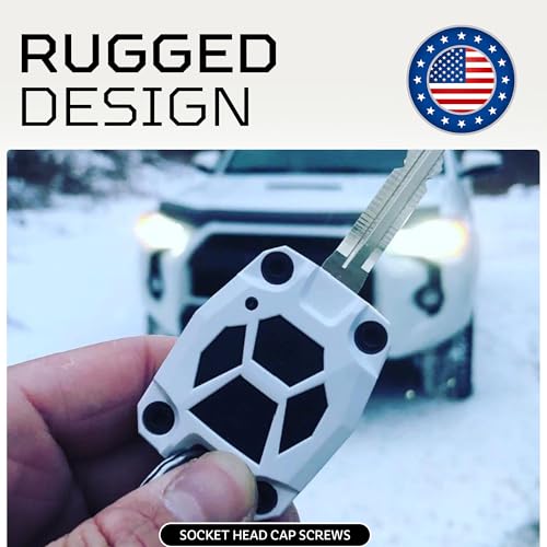 Porte-clés 4Runner blanc ABS accessoire voiture 5e génération