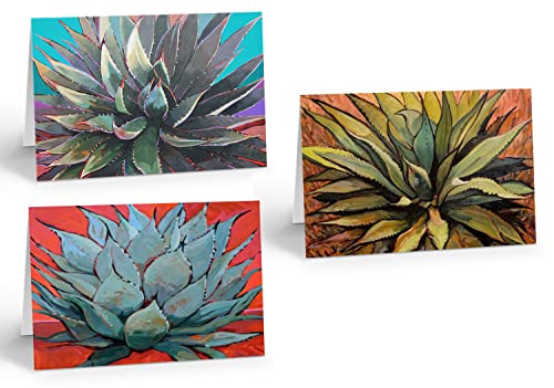Lot cartes vierges agave et cactus Stonehouse Collection pour nouvelle adresse