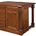Homestyles Aspen Rustic Cherry Kitchen Island with Wood Drop Leaf, 48