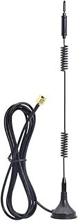 [Upgraded] Dual Band WiFi 2.4GHz 5GHz 5.8GHz 12dBi 4g Antenna Magnetic Base SMA Male Antenna for WiFi Router Signal Booster Repeater Range Extender Wireless Network Card Security IP Camera - 1pack