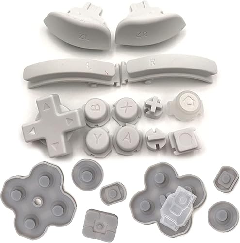 Replacement ABXY D Pad Keys Buttons with Silicone Mat for Nintendo Switch Lite L R ZL ZR Trigger Button Repair Parts
