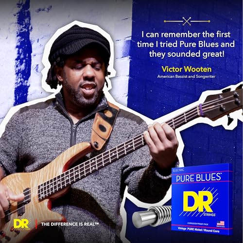 Image of DR Strings PHR-10 Pure Blues Pure Nickel Medium Electic Guitar Strings