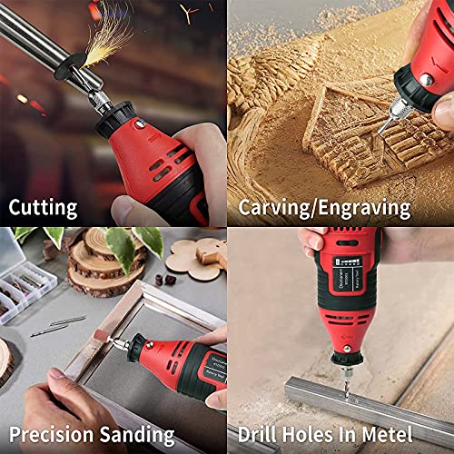 Mikroschleiferkit, Multifunktionswerkzeug, 12 Zubehörteile, Multifunktionsschleifmaschine Zum Schneiden, Schleifen, Polieren, Schärfen, Reinigen, Gravieren – Bild 3