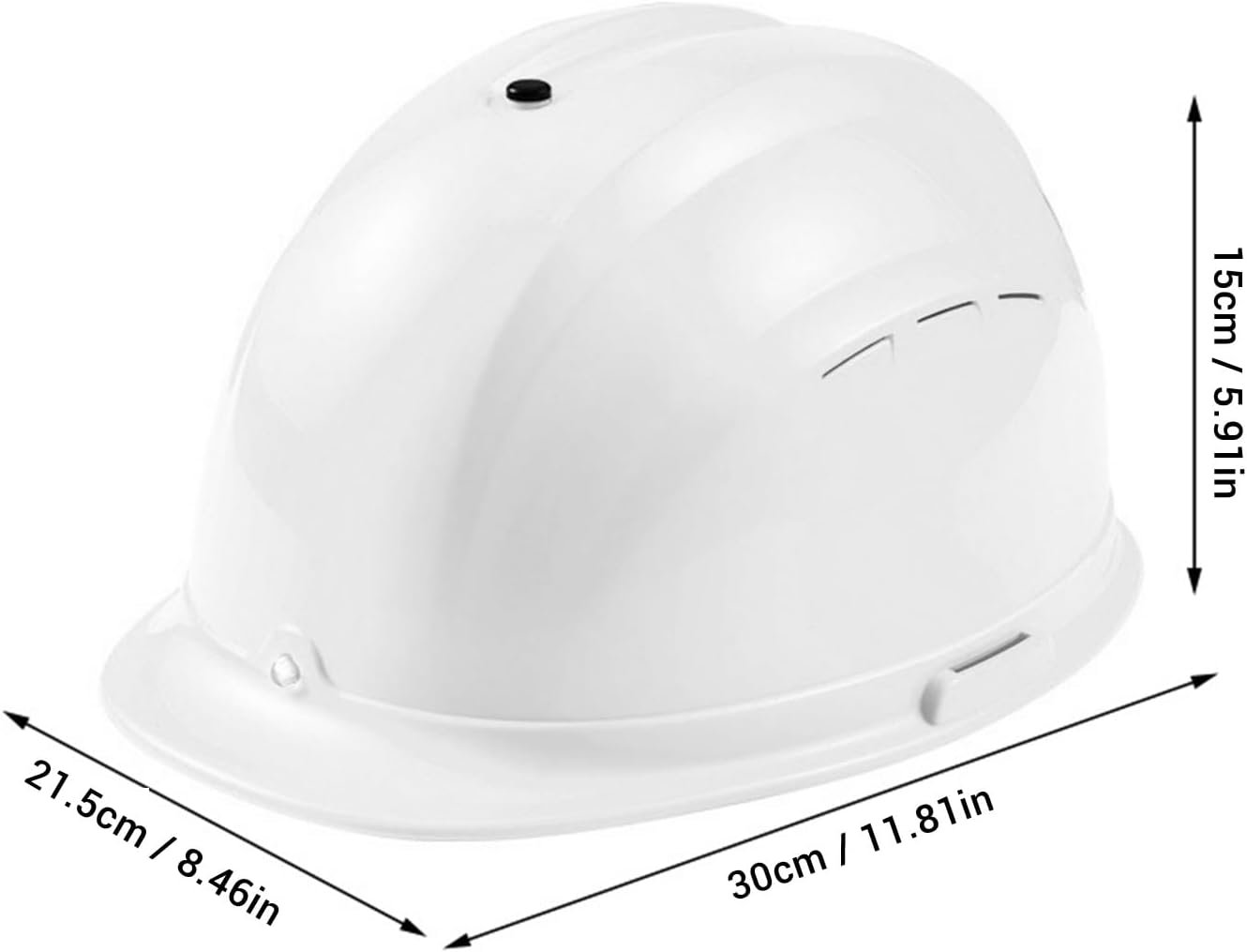 Hard Hat with Dual Fans and Light, Cooling Safety Helmet High Impact Resistance Construction Hard Hat 3500mAh for Construction Worksite