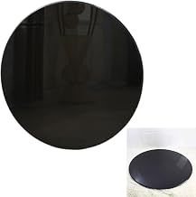 SXKJQER Tapa De Cristal para Mesa Redonda En Varias Medidas, Tablero De Mesa Redondo De Cristal Templado, Repuesto De Mesa, Mesa Redonda, De Cristal Templado, Color Negro(Size:100CM(40INCH))