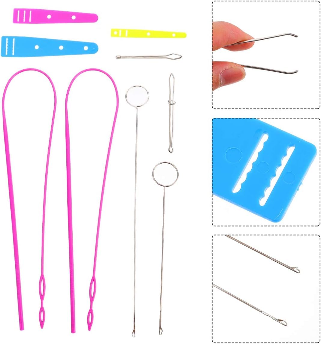 Hsthe Sea 9PCS Naaien Gereedschap bodkin Naaien Tool Loop Turner Naaien Tool voor Vervangen of Toevoegen Broek Trekkoorden