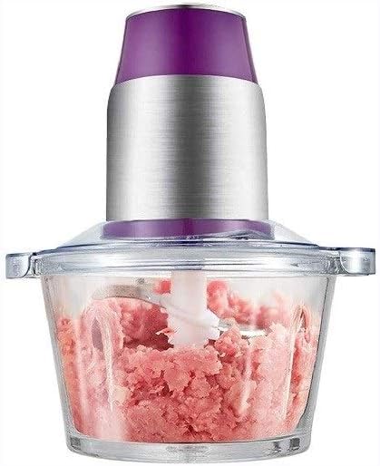 Food Processor, Household Electric Stainless Steel Automatic Meat Grinder, Meat, Vegetable, Fruit and Nut Chopper(27.5 * 21.5CM)