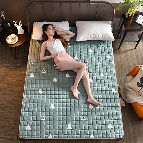 unhg Traditional Tatami Colchón De Piso Acolchado Plegable Colchón Suave Gruesas Sleeping Pad Camping Portátil,120cm×200cm Cover