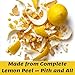 SavorSatch Lemon Peel Granules - 6oz Resealable Pouch | Certified Kosher, GMO-Free, Allergen-Free | Bulk Citrus Zest for Seasoning, Rubs, Marinades, Dressings - 6 Ounce (Pack of 1)