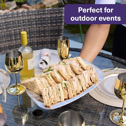 Matana S0266 20 Reusable Large Aluminium Foil Platter Serving Party Trays thumb #4