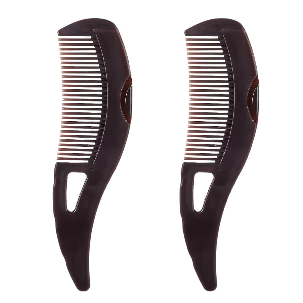 ZMaglorian 2 Pieces Dandruff Comb Scalp Detox Comb Hollow Tooth Dandruff Lice Comb Birth Comb Dandruff and Dirt Removal Comb Women Men Healthier Scalp Reduces Itching