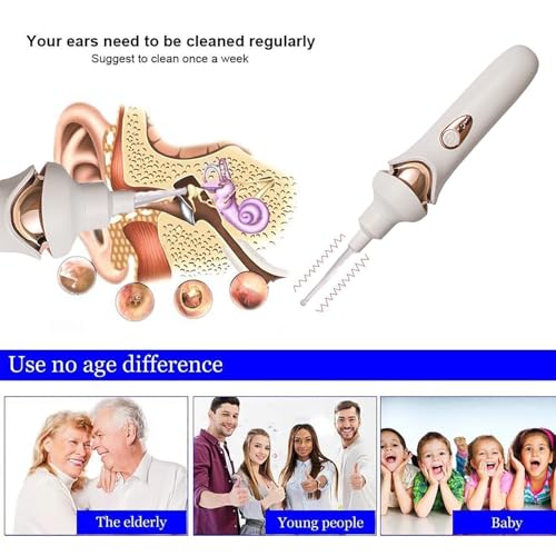 Finis les bouchons d'oreilles avec le ear cleaning tool électrique USB et ses embouts souples - 4