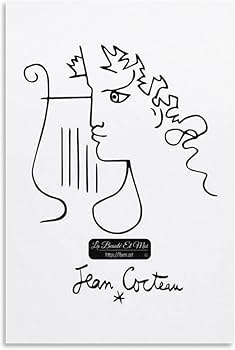Amazon.co.jp: ジャン・コクトー 絵画抽象アートポスター ホーム装飾
