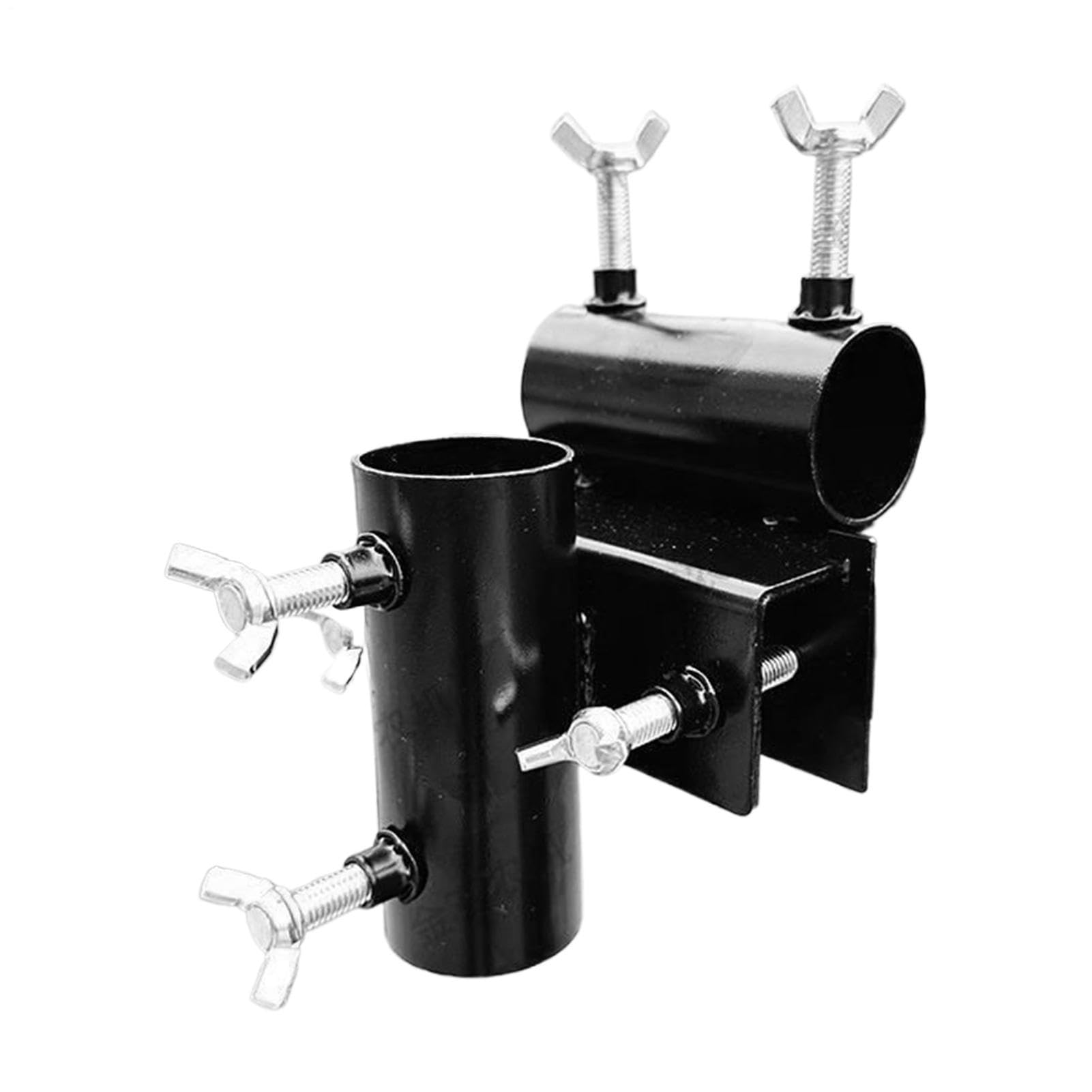 Support ombrelle rampe de terrasse réglable en acier pour parasol de balcon