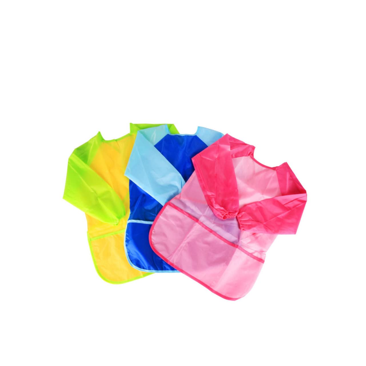Toyvian 6pezzi Grembiule Per Ragazzo Ragazza Da Maniche Lunghe Protezione Per Disegno e Pittura Facile Da Pulire e Riutilizzabile