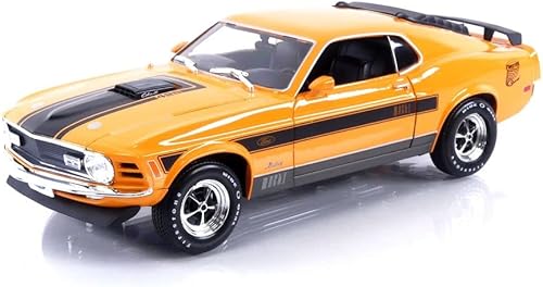 Maisto - 31453OR Coche coleccionable en miniatura, naranjanegro