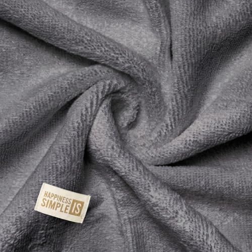 Image of LINEAR Microfiber Hand Towels /Small Size Towel /Face Towel /Towel for Men, Women & Babies /Ultra Soft, Absorbent & Quick Dry Towels for Gym, Travel 300 GSM (Grey1)